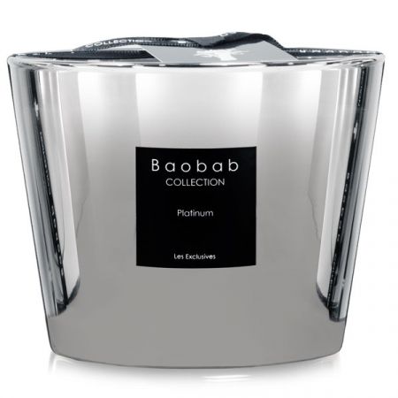 Baobab Platinum White candle max 10