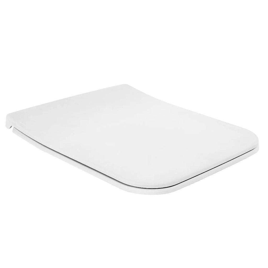 Siège de WC VENTICELLO Slimseat (à recouvrement), avec couvercle quick-release, softclosing, charnières acier inoxydable, blanc