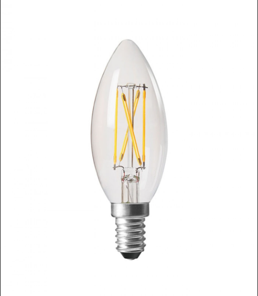 ATMOS ampoule B35 candle LED 3,5W 2200k E14 clear RA90 210lm