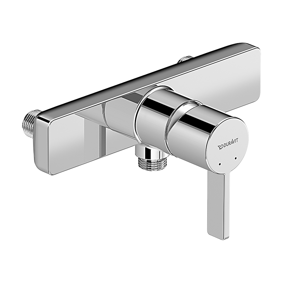Mélangeur de douche D-NEO AD 153 mm, nu, sans raccords d'arrêt, ni flexible et douchette à main, chromé