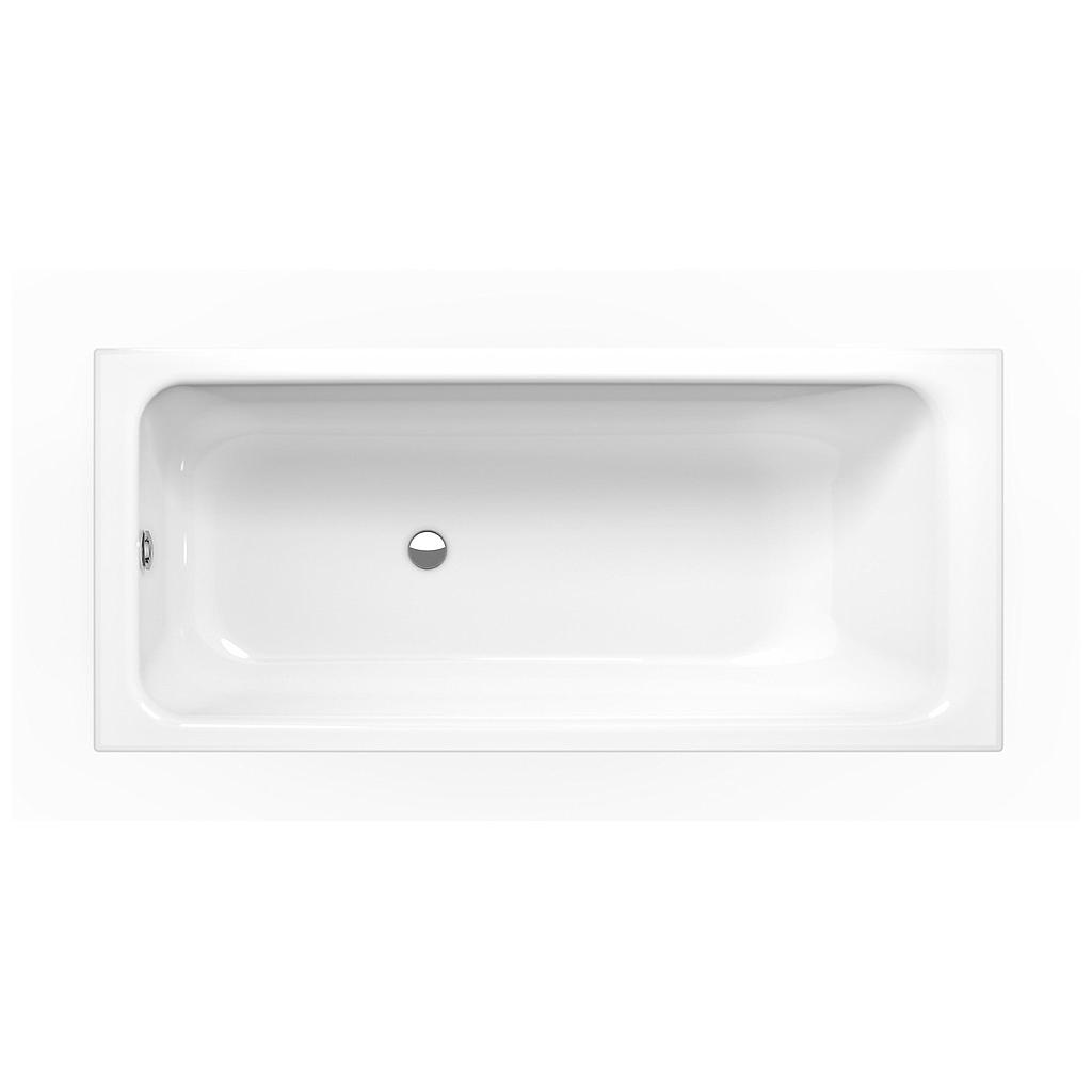 Baignoire ONA 170 x 75 x 42 cm, acier isolation phonique (utiliser vidage 100236), standard, blanc