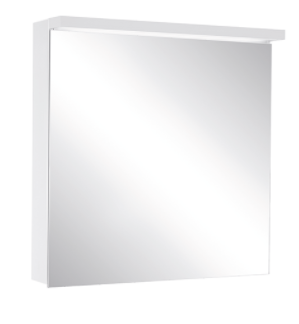 Armoire de toilette ADVANCED Line Ultimate TW ALU1 60/1/TW/L, dim. 60 x 70 x 12 cm profil en aluminium, prises double en bas à gauche, porte à double miroir charnières à gauche, LED dimmable, en haut et en bas, dessus et dessous séparément commutable 2000-6500 K, bouton pour les fonctions à l'intérieur du profilé latéral, miroir grossissant IP44, argent éloxé