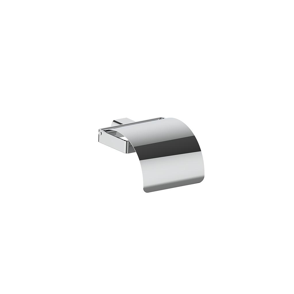 Porte-papier WC avec couvercle AIROLO 12.7 x 8.3 x 14.3 cm, chromé