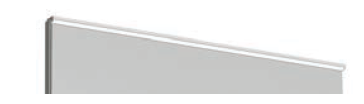 Reglette LED L1200 x H 12 x P 35 mm. La durée de vie des LED est d’environ 40000 heures (env. 5 ans). Les ampoules ne sont pas remplaçables. 9,6 Watts/m. Classe II IP44, 30W. Avec convertisseur. Epaisseur 18mm. Profilé aluminium anodisé avec embouts latéraux de finition noir mat ou alu mat. Compatible avec les miroirs cadre alu entre autre (SAMIRG, MIR20SM, MIR27SM)