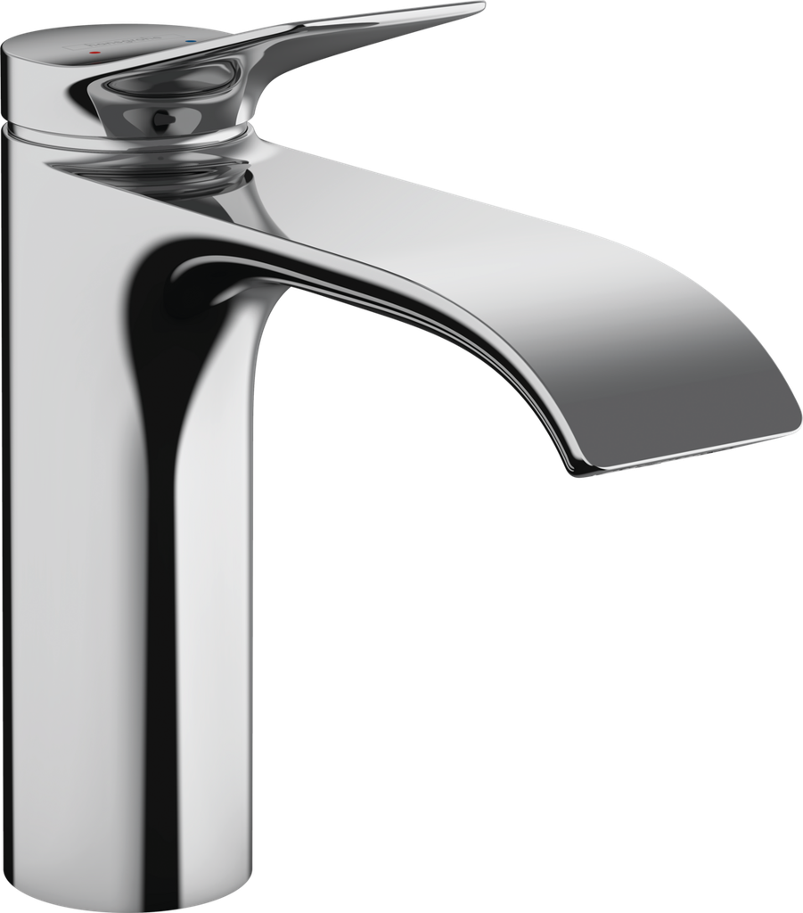 Mélangeur de lavabo VIVENIS 110, S 146 cm, goulot fixe avec vidage excentrique, Chromé