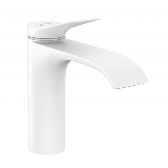 Mélangeur de lavabo VIVENIS 110, S 146 cm, goulot fixe sans vidage, Blanc mat