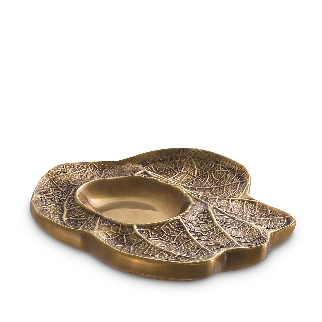 BOWL CLEMENCE Vintage brass finish 23 x 20 x H. 3 cm