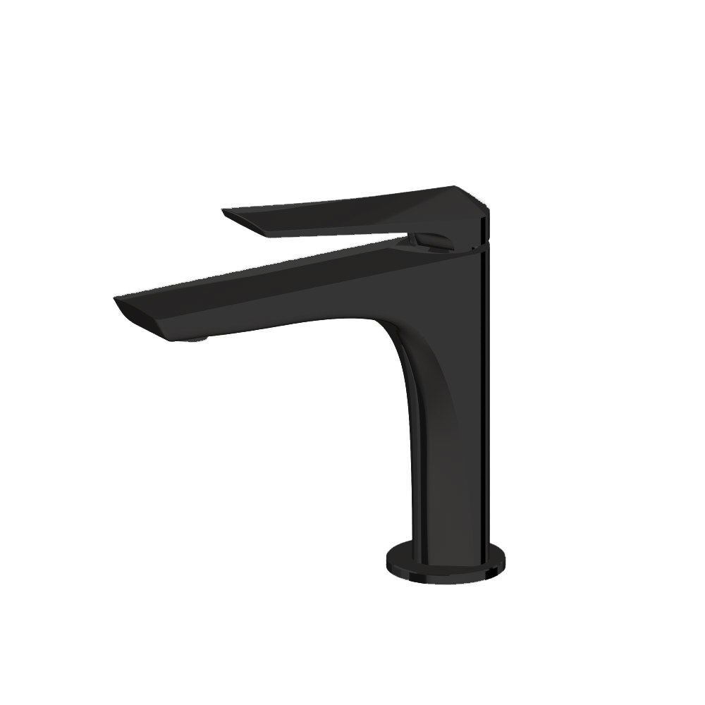 Mélangeur de lavabo DELTA ZERO, Eco+, S 128 mm, goulot fixe sans vidage, groupe acoustique NT, 58.063 PVD Gun Metal
