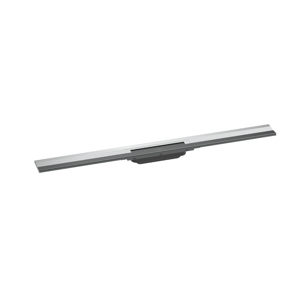 [1620C1782] Rigole de douche RAINDRAIN FLEX 100 cm, recouvrement design insert amovible raccourcissable pour montage mural, sans corps à encastrer 01000180/01001180/01002180, chromé