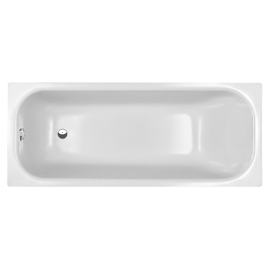 Baignoire Norm Classic 170 x 75 x 45 cm, acier isolation phonique, standard, blanc