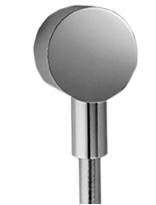 Coude de raccordement Starck 1/2", angle de raccordement métal clapet anti-retour, chromé
