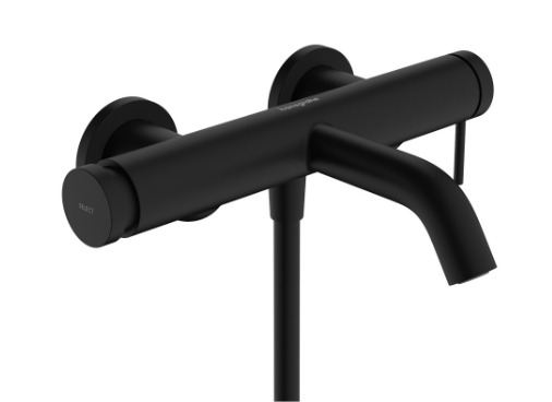 Mélangeur de bain Tecturis S - E 138-162 mm, raccords S débit 19 l/min, noir mat