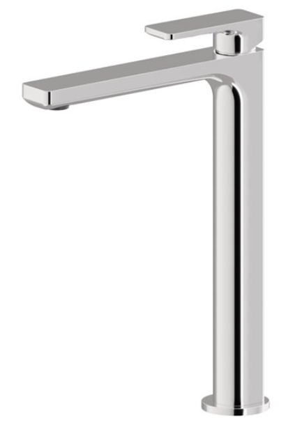 Mélangeur de lavabo B-EASY S 165 mm, version haute Hauteur 252 mm jusqu'à l'aérateur sans vidage, débit 5 l/min, chromé