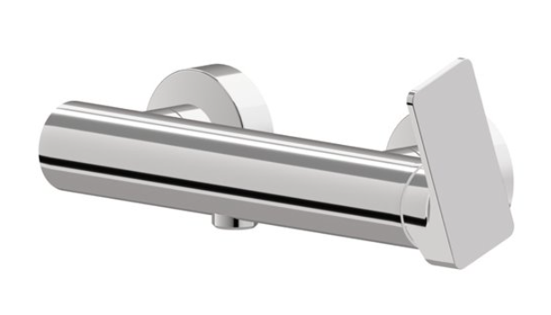 Mélangeur de douche B-EASY, E 150 mm, nu, avec raccords excentriques 1/2" x 3/4", chromé
