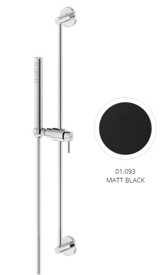 [1621H0976] Glissière de douche en laiton 69,1 cm, HAKA / B-EASY inclus flexible 150 cm et douche à main, chromé