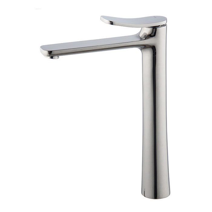 Mélangeur de lavabo réhaussé FLO, S 170 mm - H 260 mm jusqu'à l'aérateur sans vidage, débit 5l/min, CR Chromé