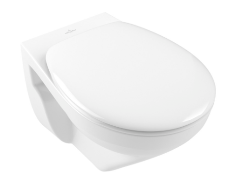 Cuvette murale O.Novo UP 54 x 36 cm, rimless, céramique, DirectFlush pour chasse d'eau à encastrer volume de rinçage 3/4,5 l, standard, blanc