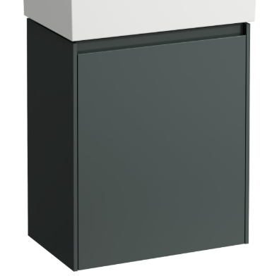 Élément inférieur LANI FOR KARTELL 43,5 x 51,5 x 27 cm armoire de tablette, 1 porte charnière à droite pour lave-mains H815334, H815335 - 266 Gris trafic