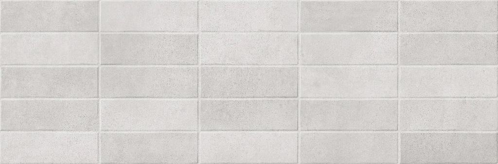Faïence Appeal Grey Brick 3D 250x760x9.0 mm - structuré - rectifié - mat - 1.14 m2 - 14.28 kg/m2 - 61.56 m2/palette