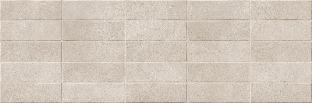Faïence Appeal Taupe Brick 3D 250x760x9.0 mm - structuré - rectifié - mat - 1.14 m2 - 14.28 kg/m2 - 61.56 m2/palette