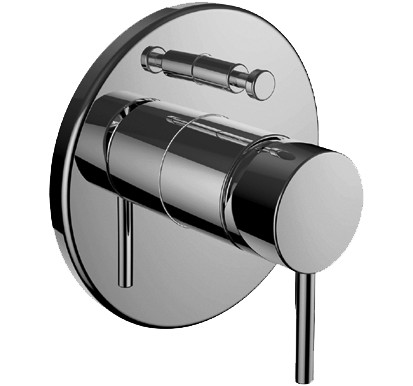 Mélangeur de bain TWINPLUS UP set de montage final inverseur sans corps à encastrer WI574007000000, groupe acoustique II, Chromeline