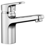 Mélangeur de lavabo CITYPRO S 140 mm, goulot fixe vidage excentrique groupe acoustique I, chromé