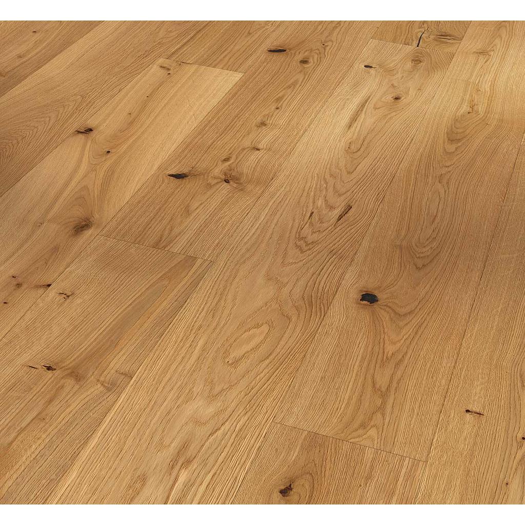 Parquet 3plis 3060 Rustique- chêne brossé vernis mat 1 frise monolame chanf.- 2200x185x13 - 3.663m2/cart. - 117.216m2/pal. - 8kg/m2