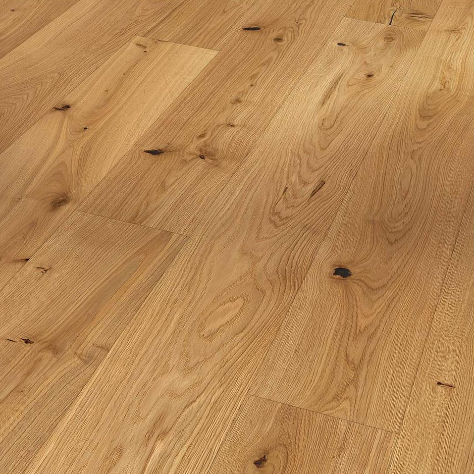 Parquet 3plis 3060 Rustique- chêne vernis mat 1 frise monol.mini-chf- 2200x185x13 - 3.663m2/cart. - 117.216m2/pal. - 8kg/m2