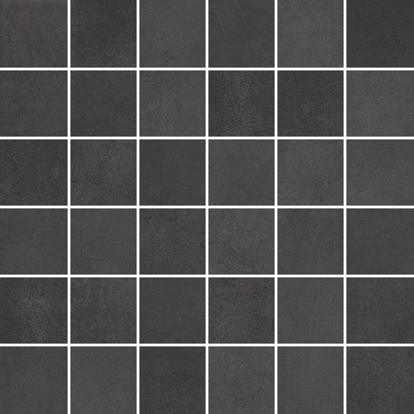 Flow tech mosaico (5x5) black 300x300x8.2 - R10 B - 1m2 - 16.20 kg/ m2 - 30.00 m2/palette