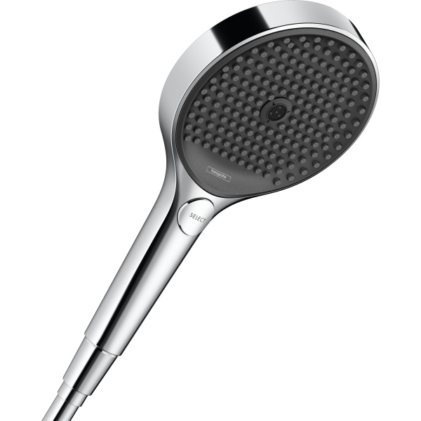 Douche à main RAINFINITY 130 3jet, Quick Clean, D 13 cm changement de jet via le bouton Select, PowderRain/ Intense PowderRain/MonoRain débit 14 l/min, chromé