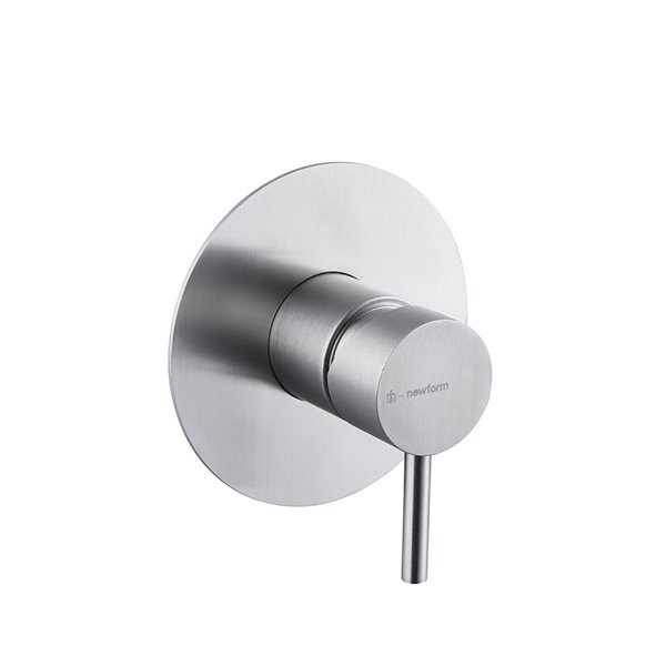 Mélangeur de douche X-STEEL 316, set de montage final, plaque de recouvrement, sans corps à encastrer, acier inox