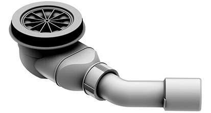Garniture de douche SOLUTIONS (Pro / Pro S) pour écoulement D 90 mm, débit d'évacuation 0.6L/sec. selon DIN EN 274 sans rosace