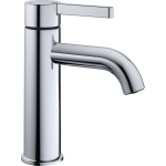 Mélangeur de lavabo BEVO S 115 mm, goulot fixe sans vidage, tuyaux de raccordement flexibles 3/8" groupe acoustique NT, chromeline