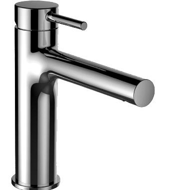 Mélangeur de lavabo TWINPLUS S 140 mm, goulot fixe sans vidage groupe acoustique I, CHROME