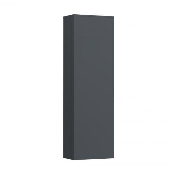 Armoire haute KARTELL BY LAUFEN, 40,0 x 130,0 x 27,0 cm 1 porte, 4 tablettes charnière à droite, Tip-On, standard, gris ardoise