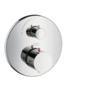 Thermostat STARCK UP set de montage final, D 17 cm avec robinet d'arrêt sans corps à encastrer 1800180 débit 26 l/min groupe acoustique I, chromé
