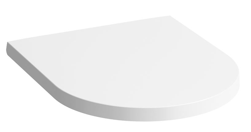 Siège de WC KARTELL avec couvercle, amovible abaissement automatique, blanc mat