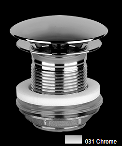 Vidage Diam. 63 mm, capuchon 72 mm, EMPORIO, G 1-1/4", H 60 mm, toujours ouvert, sans trop-plein, chromé