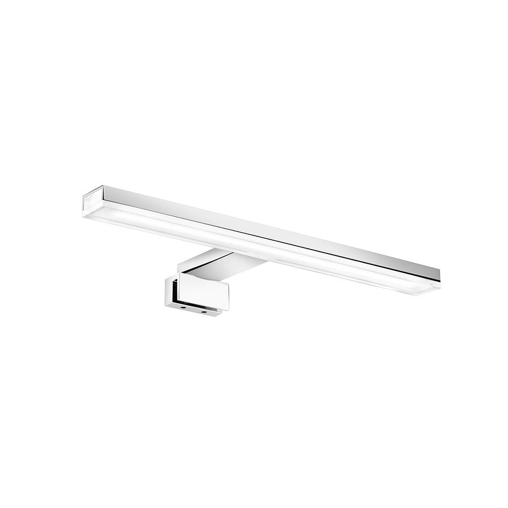 Applique pour miroir, LED L28xH2.9xP10.7 cm, surface chromé, IP 44, 1x6W, 4000°K