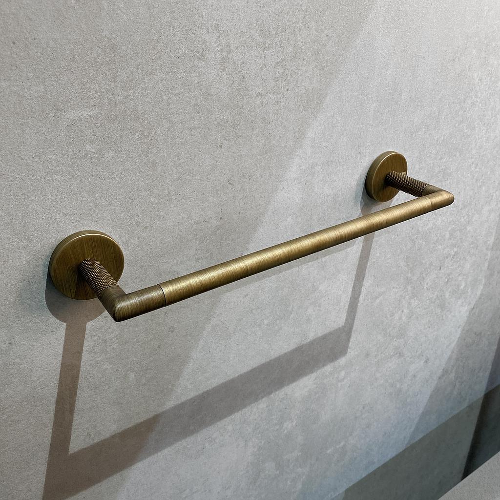 Barre à linge 30 cm GESSI  "ANELLO", 713 Antique Laiton PVD