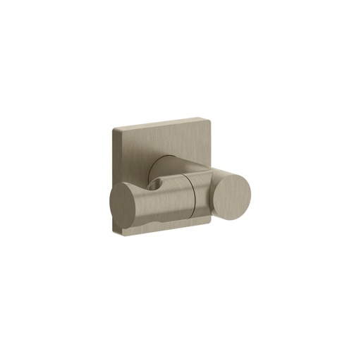 [1621C1094] Support mural EMPORIO orientable pour douchette, rosace carrée, 149 Finox