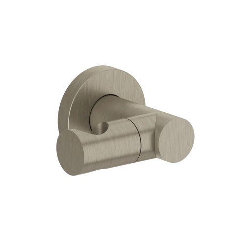 [1621C1095] Support mural EMPORIO orientable pour douchette, rosace ronde, 149 Finox