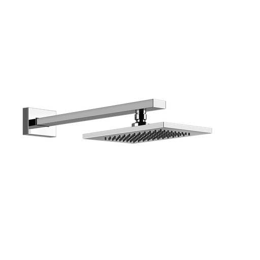 [1621C1144] Tête de douche RETTANGOLO,  216 x 140 mm, avec bras 380 mm, G 1/2", 3 bar, débit 20 l/min, chromé