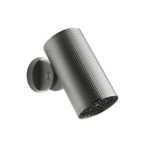 [1621C1242] Douchette latérale orientable à 45° CESELLO (Spotwater), fonction PLUIE, raccordement 1/2", rosace 7.2 cm, 708 cuivre brossé PVD