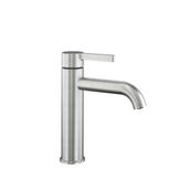 [1621S0885] Mélangeur de lavabo BEVO S 140 mm, goulot fixe vidage Push Open, acier inoxydable brossé