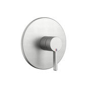 [1621S0899] Mélangeur de douche BEVO UP set de montage final, plaque de recouvrement D 17 cm sans corps à encastrer Nr. 39.999.900.931 / 39.999.910.931, groupe acoustique I, acier inoxydable brossé