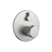 [1621S0901] Mélangeur bain KWC THERM UP (BEVO) set de montage final, inverseur, plaque de recouvrement D 17 cm, sans corps à encastrer Nr. 39.999.900.931 / 39.999.910.931, acier inoxydable brossé