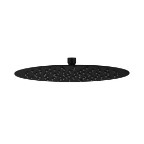 [1621C1349] Pomme de douche KWC PIATTO-X R D 30 cm, 1/2", (BEVO) acier inoxydable, avec rotule, sans bras de douche murale/plafond, noir mat