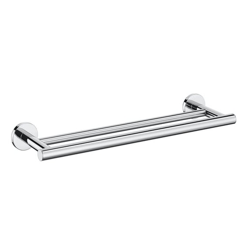 [1690C1010] Porte-serviettes double 60 cm ARCHITECT S+ 59.5 x 13.2 x 5.5 cm, chromé