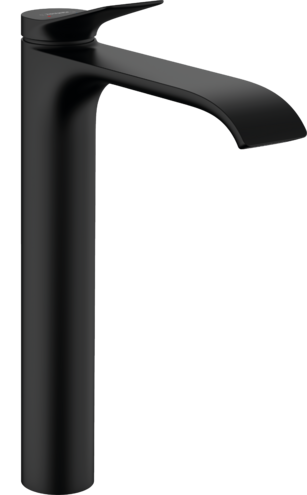 [1621C1517] Mélangeur de lavabo VIVENIS 250, S 191 cm, goulot fixe sans vidage, Noir mat